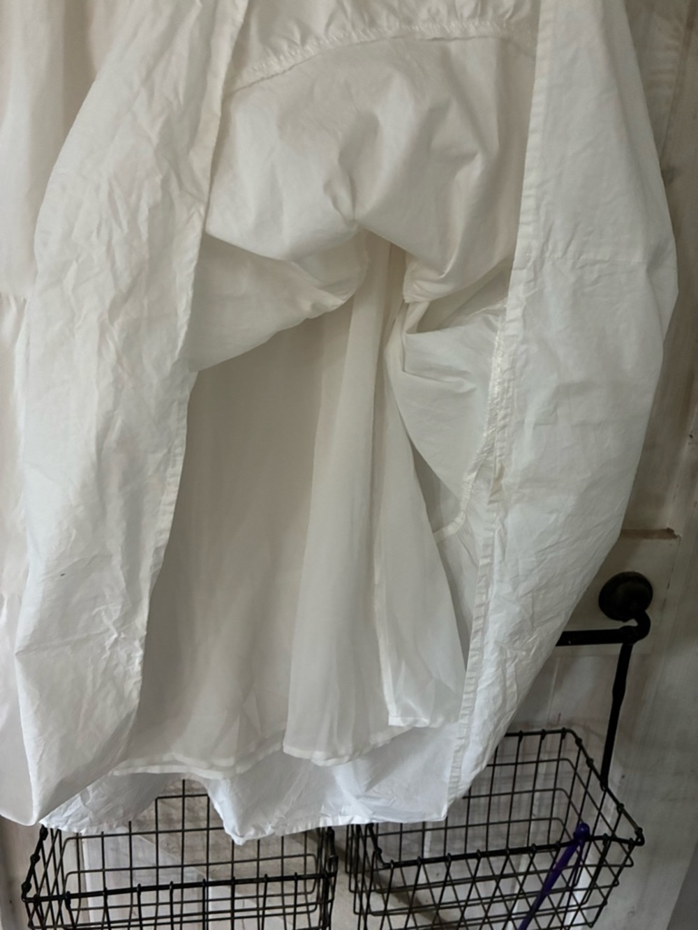 Astr White Tiered Maxi Dress with Puff Sleeves - Picture 5 of 5